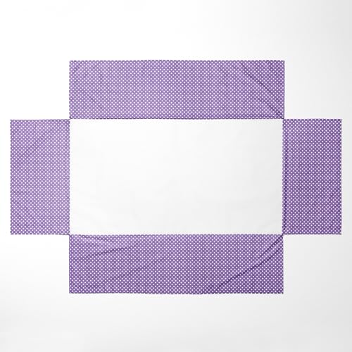 Bacati Mix N Match Pin Dots Crib Bed Skirt Lilac
