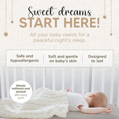 KoolerThings Organic Cotton Crib Sheets 2 Pack