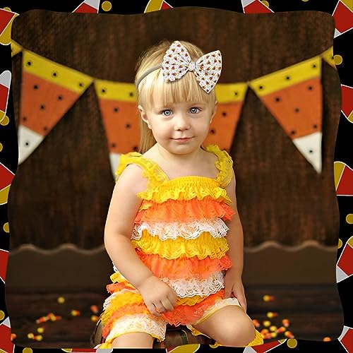 YanJie 4 Pack Halloween Baby Girl Bows Headbands
