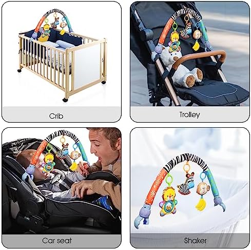 Willway Adjustable Baby Travel Play Arch with Musical Toys