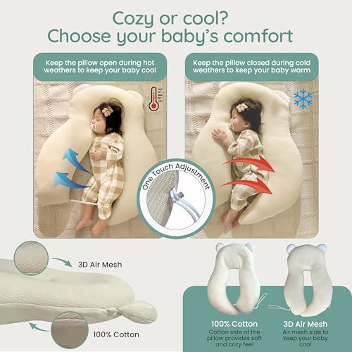 Gomigomi Multifunctional Baby Pillow for Comfort and Support