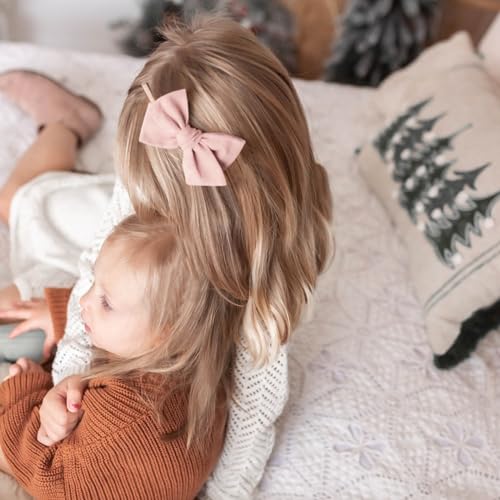 Niceye Baby Hair Bow Set 12 Stretchy Headbands for Toddlers