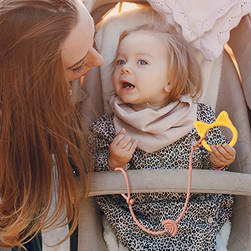 Andy Bear Baby Toy Safety Straps - Dusty Blue
