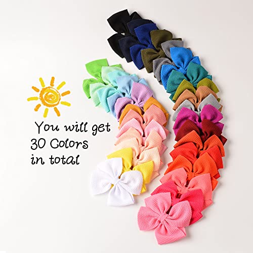 Prohouse 30 PCS Baby Girls Hair Bows Clips Barrettes with Alligator Clip