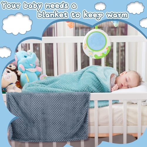 Frienda 4 Pcs Fluffy Baby Blanket for Newborns and Toddlers