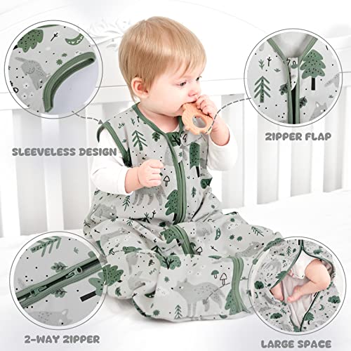 Yoofoss 6-12 Months Baby Sleep Sack 3 Pack 100 Cotton
