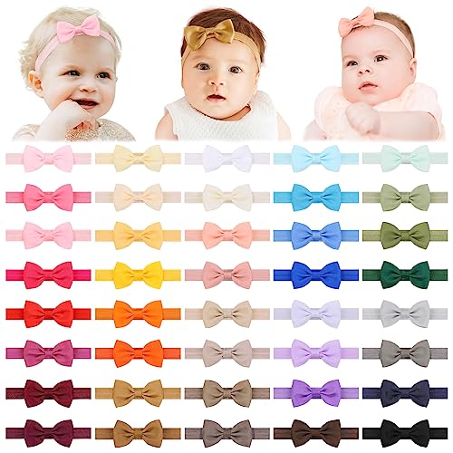 Jollybows 40pcs Baby Girls Bow Headbands Set