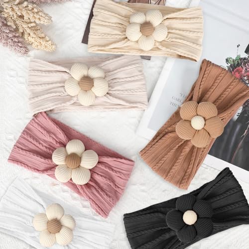 3 Pcs Baby Flower Headbands for Girls