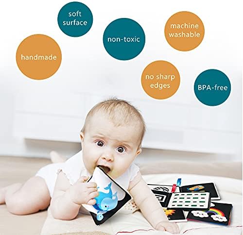 Soft Cloth Baby Learning Book Toy Pack of 4