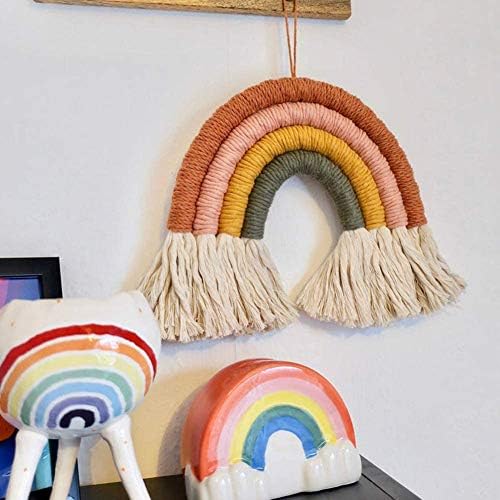 EBINGMIMA Rainbow Macrame Wall Hanging Decor