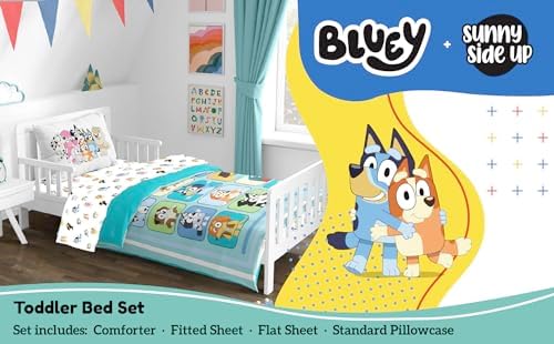 Sunny Side Up Bluey Friends Toddler Bedding Set