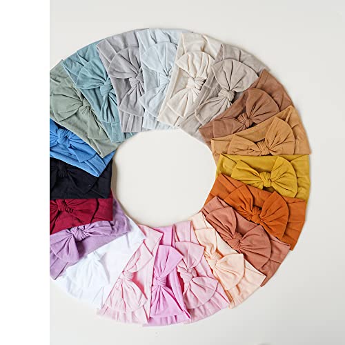 Prohouse 20PCS Baby Nylon Headbands in 20 Colors