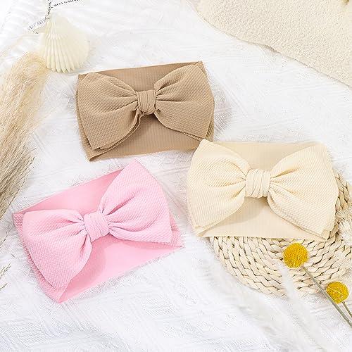 YanJie Soft Stretchy Baby Girl Headbands 3PCS