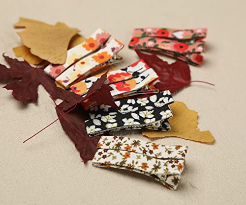 Fancy Clouds 20pcs Flower Hair Clips for Girls Women Kids