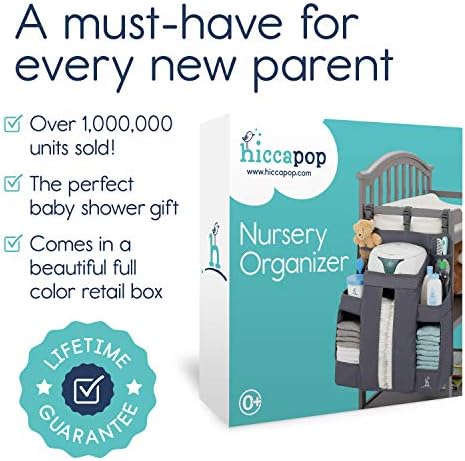 Hiccapop Hanging Diaper Organizer for Changing Tables and Cribs