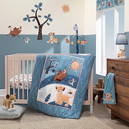Lambs Ivy Lion King Adventure 3-Piece Crib Bedding Set Blue