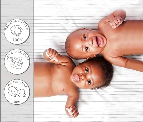 Cambria Baby Organic Cotton Bassinet Sheets 2 Pack