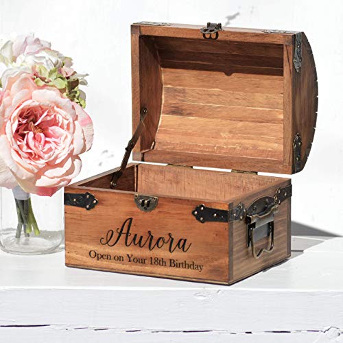 Baby Time Capsule 1st Birthday Container Personalized Keepsake Box