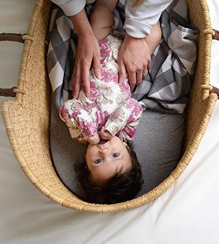 Burts Bees Baby Bassinet Sheet - 15x33 Inches Organic Cotton