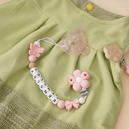 Personalized Baby Pacifier Clip with Name