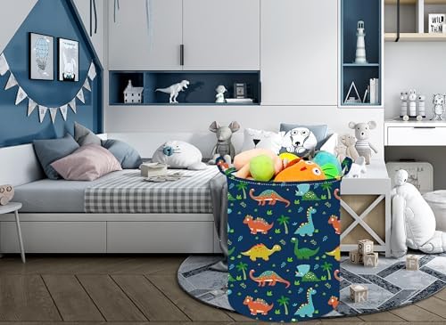197 Inch Dinosaur Laundry Basket with Handles