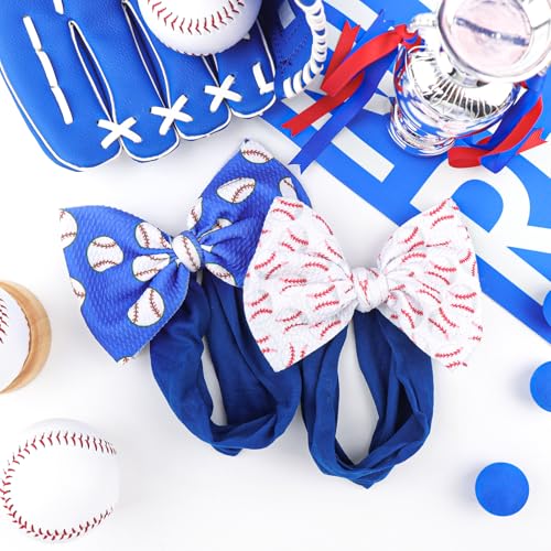 YanJie 6 Baseball Bow Headband for Girls