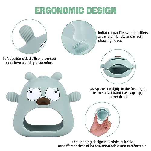 MOLkoi Baby Teething Toy with Pacifier Design