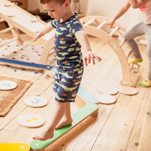 Handmade Wooden Balance Beam for Kids