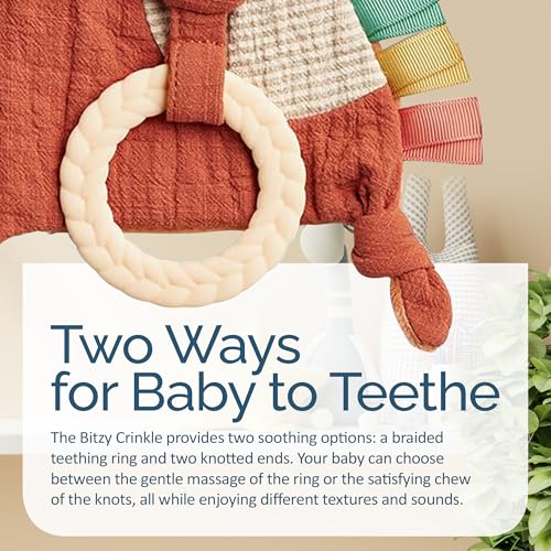 Itzy Ritzy Bitzy Crinkle Sensory Toy Fox 1