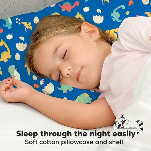 KeaBabies Toddler Pillow - 13x18 DinoWorld Organic Cotton