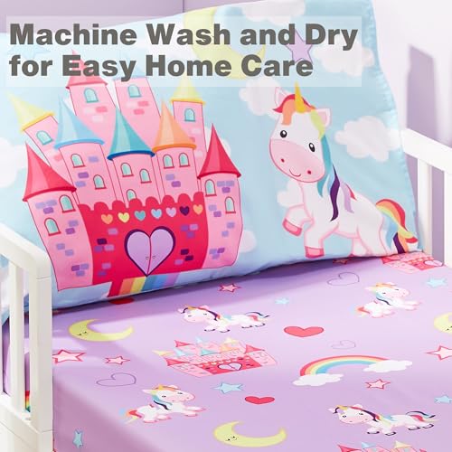 EVERYDAY KIDS Unicorn Dreams Toddler Sheet Set