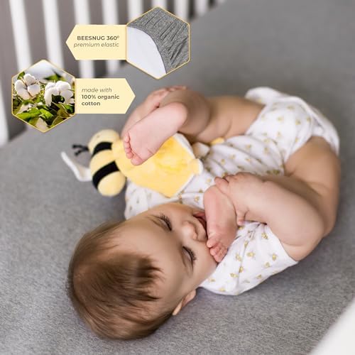 Burts Bees Baby Organic Cotton Fitted Crib Sheet for Boy Girl 1