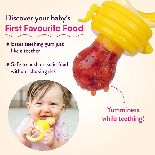 NatureBond Baby Food Feeder 2 Pack - Teething Weaning Aid