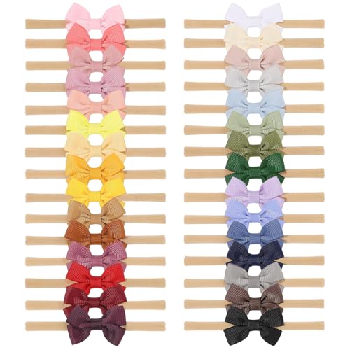 Doboi 30PCS Baby Girls Hair Bows Headbands