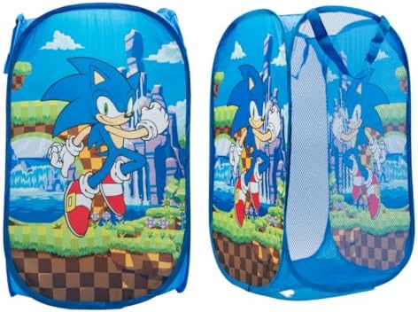 Sonic Pop Up Hamper for Kids Collapsible Storage Bin