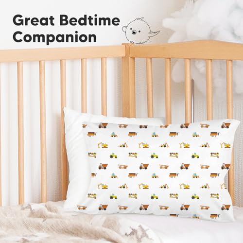 KeaBabies Toddler Pillowcase 13x18 - Organic Cotton Soft Durable Cute Envelope Closure