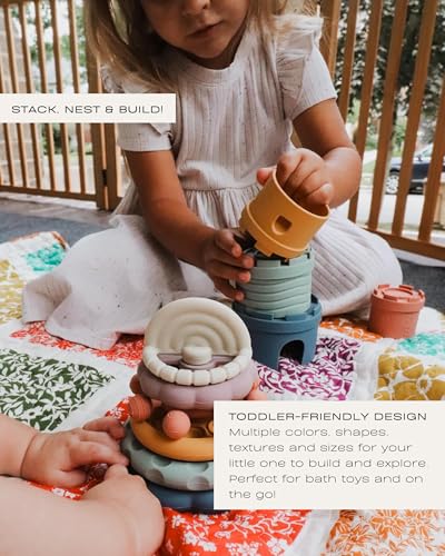 Hippypotamus Baby Stacking Teething Toy Set