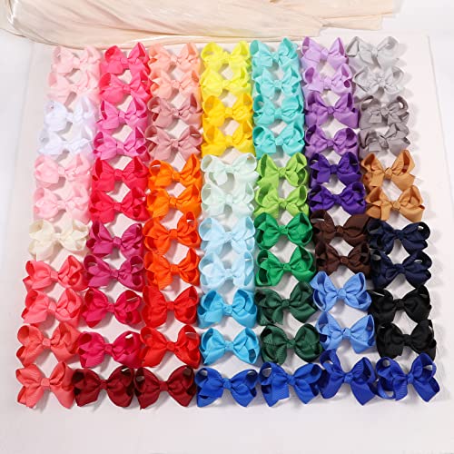 80PCS 3Inch Hair Bows for Girls with Alligator Clips