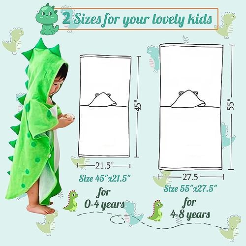 Soft Cotton Baby Bath Towel and Bathrobe for Kids 0-8 Years