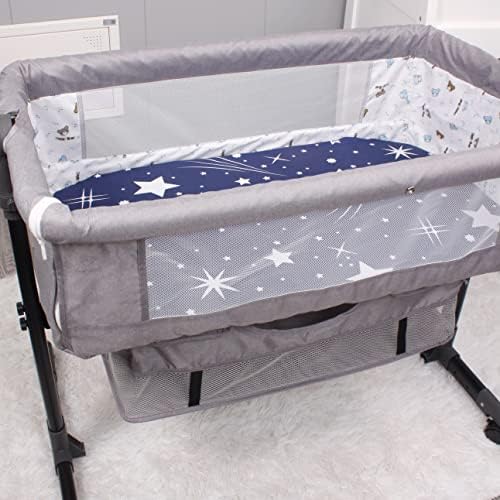 Belsden 3-Pack Bassinet Sheet Set with Flexible Fit and Soft Material