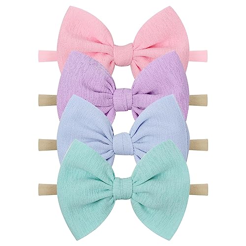 YanJie Baby Girl Headband with Bow - Newborn Hair Accessory