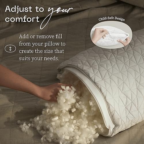 Coop Home Goods Adjustable Toddler Pillow Soft Breathable