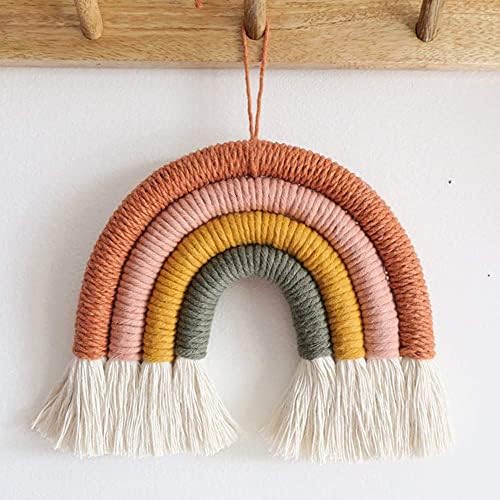 EBINGMIMA Rainbow Macrame Wall Hanging Decor