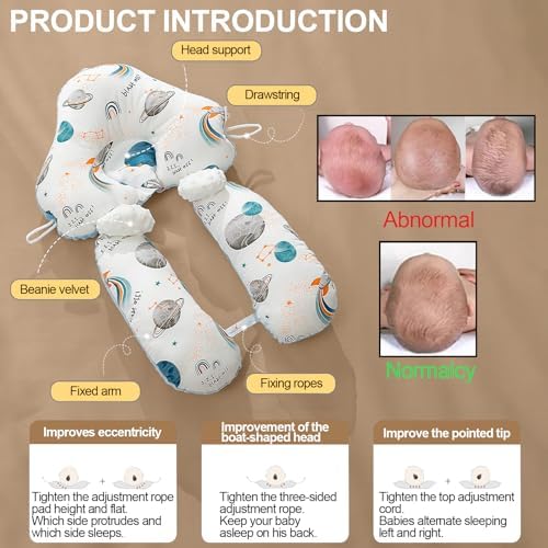 ParkistStar Wedge Pillow for Newborns Adjustable 45 Degrees Support