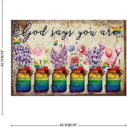 God Says You Are Unique Wall Sticker 18 Inch 1