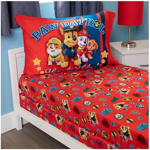 Paw Patrol Sheet Set - Red Toddler Bed or Crib