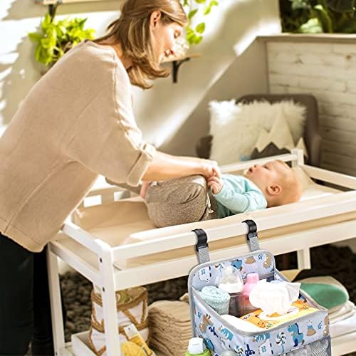 Accmor Hanging Diaper Caddy Organizer for Crib White