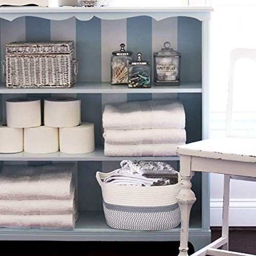 CHICVITA Square Woven Basket with Handles for Storage