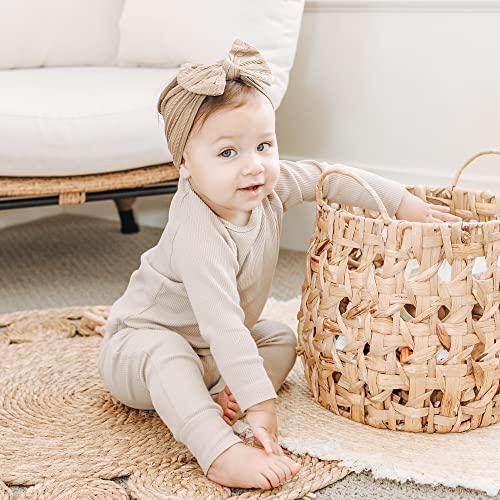 Prohouse 12 PCS Soft Stretchy Baby Headbands