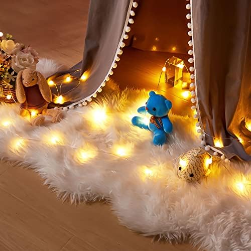 Kids Bed Canopy with Pom Pom Gray Cover